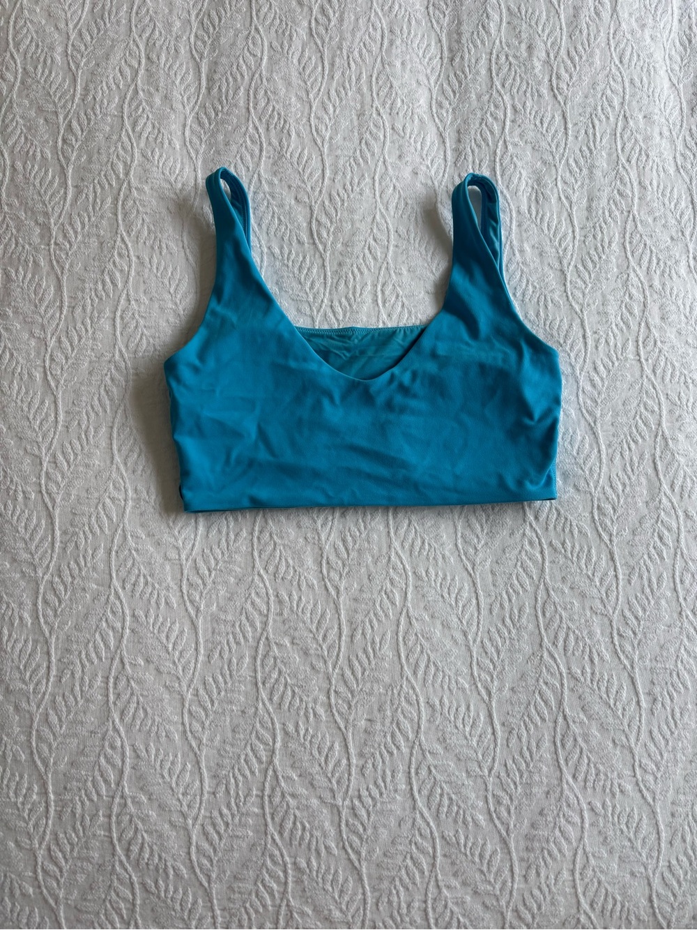 lululemon athletica Teal Scoop Neck Sports Bra